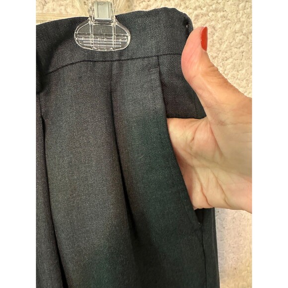 Men's Charcoal Dress Pants 34X32 RN 14946 Pleated Cuffed Great Condition - Picture 5 of 9